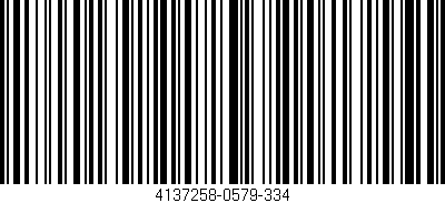 Código de barras (EAN, GTIN, SKU, ISBN): '4137258-0579-334'
