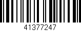 Código de barras (EAN, GTIN, SKU, ISBN): '41377247'