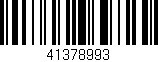 Código de barras (EAN, GTIN, SKU, ISBN): '41378993'