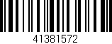 Código de barras (EAN, GTIN, SKU, ISBN): '41381572'