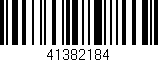 Código de barras (EAN, GTIN, SKU, ISBN): '41382184'