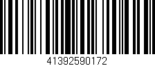 Código de barras (EAN, GTIN, SKU, ISBN): '41392590172'