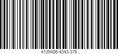 Código de barras (EAN, GTIN, SKU, ISBN): '4139406-4343-378'