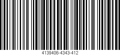 Código de barras (EAN, GTIN, SKU, ISBN): '4139406-4343-412'