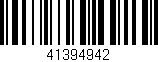 Código de barras (EAN, GTIN, SKU, ISBN): '41394942'