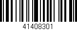 Código de barras (EAN, GTIN, SKU, ISBN): '41408301'