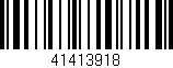 Código de barras (EAN, GTIN, SKU, ISBN): '41413918'