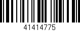 Código de barras (EAN, GTIN, SKU, ISBN): '41414775'