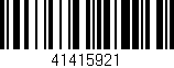 Código de barras (EAN, GTIN, SKU, ISBN): '41415921'