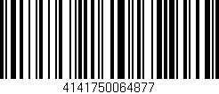 Código de barras (EAN, GTIN, SKU, ISBN): '4141750064877'