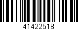 Código de barras (EAN, GTIN, SKU, ISBN): '41422518'