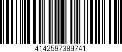 Código de barras (EAN, GTIN, SKU, ISBN): '4142597389741'