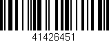 Código de barras (EAN, GTIN, SKU, ISBN): '41426451'