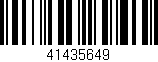 Código de barras (EAN, GTIN, SKU, ISBN): '41435649'