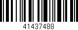 Código de barras (EAN, GTIN, SKU, ISBN): '41437488'