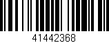 Código de barras (EAN, GTIN, SKU, ISBN): '41442368'