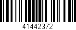 Código de barras (EAN, GTIN, SKU, ISBN): '41442372'
