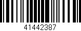 Código de barras (EAN, GTIN, SKU, ISBN): '41442387'