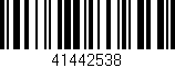 Código de barras (EAN, GTIN, SKU, ISBN): '41442538'