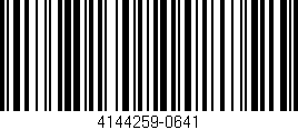 Código de barras (EAN, GTIN, SKU, ISBN): '4144259-0641'