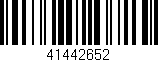 Código de barras (EAN, GTIN, SKU, ISBN): '41442652'