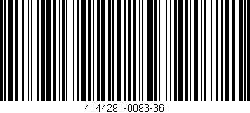 Código de barras (EAN, GTIN, SKU, ISBN): '4144291-0093-36'