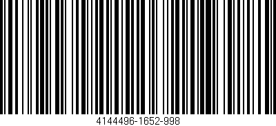 Código de barras (EAN, GTIN, SKU, ISBN): '4144496-1652-998'