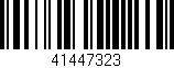Código de barras (EAN, GTIN, SKU, ISBN): '41447323'