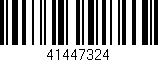 Código de barras (EAN, GTIN, SKU, ISBN): '41447324'
