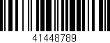 Código de barras (EAN, GTIN, SKU, ISBN): '41448789'