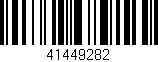 Código de barras (EAN, GTIN, SKU, ISBN): '41449282'