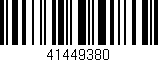 Código de barras (EAN, GTIN, SKU, ISBN): '41449380'