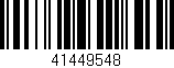 Código de barras (EAN, GTIN, SKU, ISBN): '41449548'