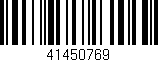 Código de barras (EAN, GTIN, SKU, ISBN): '41450769'