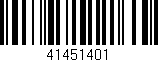 Código de barras (EAN, GTIN, SKU, ISBN): '41451401'