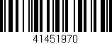 Código de barras (EAN, GTIN, SKU, ISBN): '41451970'