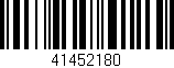 Código de barras (EAN, GTIN, SKU, ISBN): '41452180'