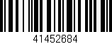 Código de barras (EAN, GTIN, SKU, ISBN): '41452684'