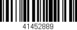 Código de barras (EAN, GTIN, SKU, ISBN): '41452889'