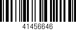 Código de barras (EAN, GTIN, SKU, ISBN): '41456646'