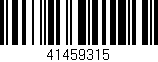 Código de barras (EAN, GTIN, SKU, ISBN): '41459315'