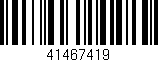 Código de barras (EAN, GTIN, SKU, ISBN): '41467419'