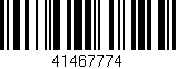 Código de barras (EAN, GTIN, SKU, ISBN): '41467774'