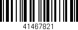 Código de barras (EAN, GTIN, SKU, ISBN): '41467821'