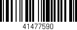 Código de barras (EAN, GTIN, SKU, ISBN): '41477590'