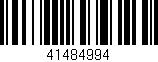 Código de barras (EAN, GTIN, SKU, ISBN): '41484994'
