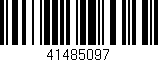 Código de barras (EAN, GTIN, SKU, ISBN): '41485097'