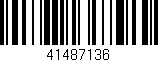 Código de barras (EAN, GTIN, SKU, ISBN): '41487136'