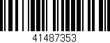 Código de barras (EAN, GTIN, SKU, ISBN): '41487353'