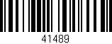 Código de barras (EAN, GTIN, SKU, ISBN): '41489'